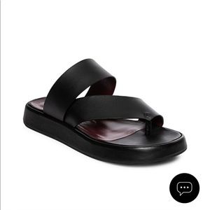 STAUD Fly Leather Flatform Slides